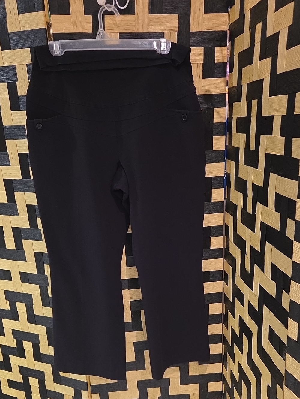 Thyme Maternity Black Straight Leg Pants